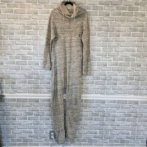 OnePiece Norway Twisty Jumpsuit Gray Sweat Romper Unisex M Oversized Cozy Leisur
